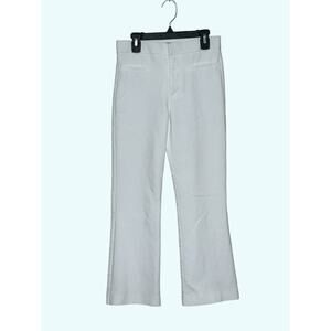 Zara white straight legs ankle pants size XS